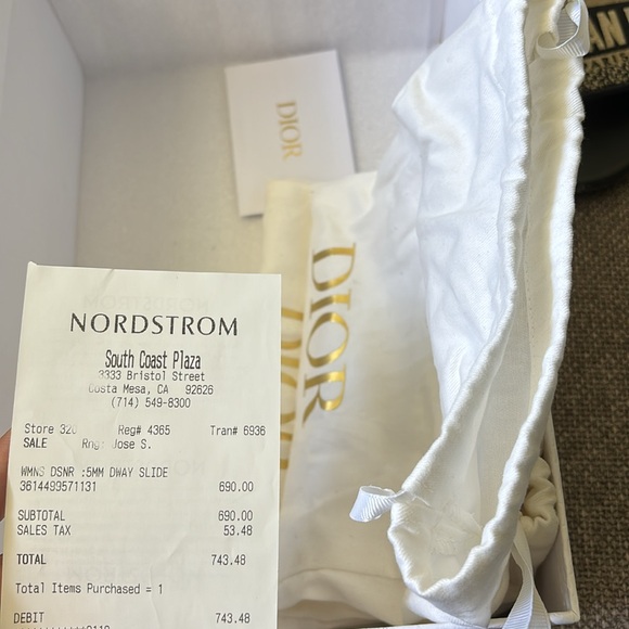 Dior Dway Slide- deep blue - Picture 3 of 5